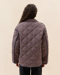Loeffler Randall Joely Navy/Rust Quilted Jacket | Women Outerwear