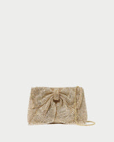 Loeffler Randall Jolene Gold Diamanté Bow Clutch L Clutches L Handbags | Women Clutches
