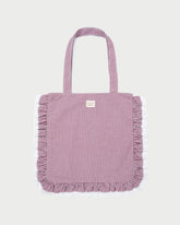 Loeffler Randall Justine Maroon Ruffle Tote | Women Totes