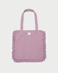 Loeffler Randall Justine Maroon Ruffle Tote | Women Totes