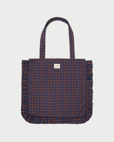 Loeffler Randall Justine Navy Ruffle Tote | Women Totes