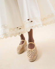 Loeffler Randall Kayla Natural Raffia Ballet Espadrille I Espadrilles I Footwear | Women Flats & Loafers