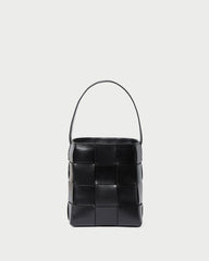 Loeffler Randall Laith Black Woven Bucket Bag | Women Shoulder Bags