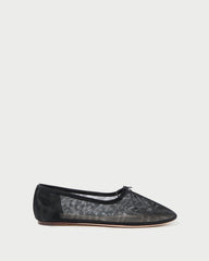 Loeffler Randall Landon Black Mesh Ballet Flat L Flats L Footwear | Women Flats & Loafers