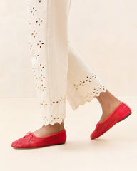 Loeffler Randall Landon Mesh Red Ballet Flat | Women Flats & Loafers