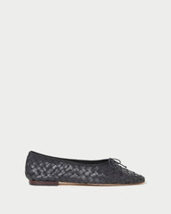 Loeffler Randall Landry Black Woven Ballet Flat L Flats L Footwear | Women Flats & Loafers