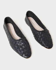 Loeffler Randall Landry Black Woven Ballet Flat L Flats L Footwear | Women Flats & Loafers