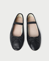 Loeffler Randall Leonie Black Leather Ballet Flat | Women Flats & Loafers