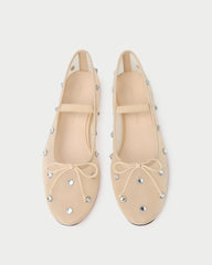 Loeffler Randall Leonie Caramel/Crystal Ballet Flat L Flats L Footwear | Women Flats & Loafers