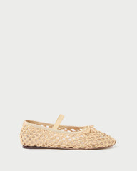 Loeffler Randall Leonie Natural Crochet Ballet Flat L Flats L Footwear | Women Flats & Loafers