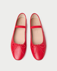 Loeffler Randall Leonie Red Leather Ballet Flat I Flats I Footwear | Women Flats & Loafers