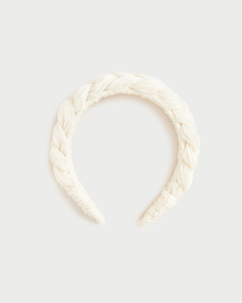 Loeffler Randall Lilac Pleated Braid Headband Pearl | Women Accessories