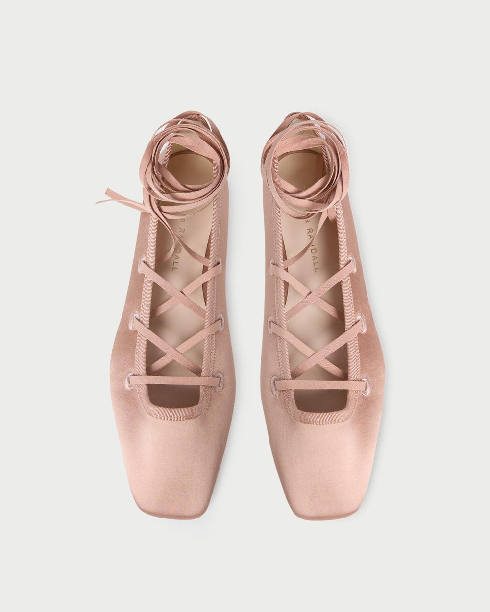 Loeffler Randall Louisa Blush Lace-Up Ballet Flat | Women Flats & Loafers