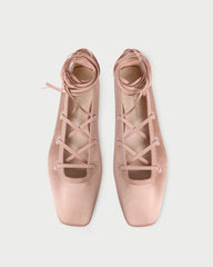 Loeffler Randall Louisa Blush Lace-Up Ballet Flat | Women Flats & Loafers