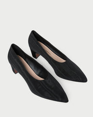 Loeffler Randall Maeve Black Moiré Low Pump | Women Pumps & Mules