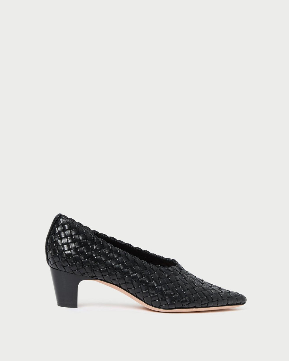 Loeffler Randall Maeve Black Woven Low Pump | Women Pumps & Mules