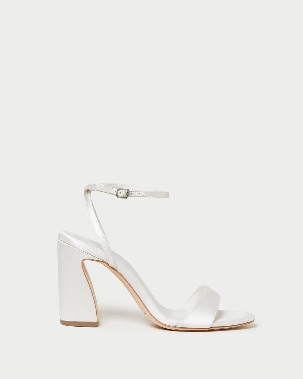 Loeffler Randall Malia Cream Curved-Heel Sandal L Heeled Sandals L Footwear | Women Heeled Sandals
