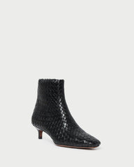 Loeffler Randall Marcella Black Woven Ankle Boot | Women Boots