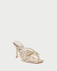 Loeffler Randall Margi Champagne Bow Heel I Heeled Sandals I Footwear | Women Heeled Sandals