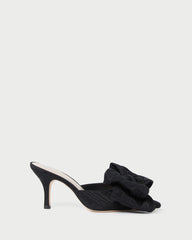 Loeffler Randall Margot Black Moiré Bow Mule L Pumps L Footwear | Women Pumps & Mules