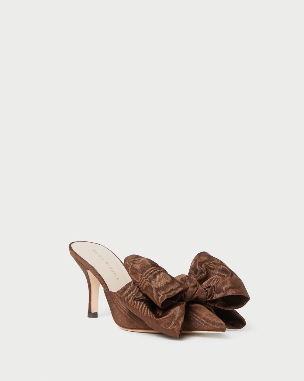 Loeffler Randall Margot Chocolate Moiré Bow Mule L Pumps L Footwear | Women Pumps & Mules