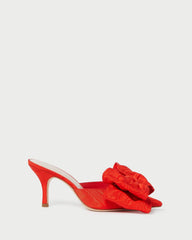 Loeffler Randall Margot Red Moiré Bow Mule L Pumps L Footwear | Women Pumps & Mules