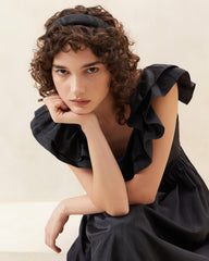 Loeffler Randall Marina Black Puffy Headband L Hair Accessories L Accessories | Women Accessories