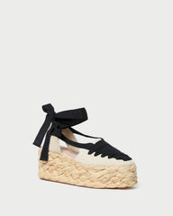 Loeffler Randall Mason Natural/Black Platform Espadrille L Espadrilles L Footwear | Women Flats & Loafers