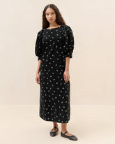 Loeffler Randall Maxwell Black Floral Dress | Women Dresses