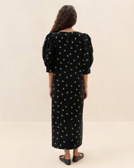 Loeffler Randall Maxwell Black Floral Dress | Women Dresses