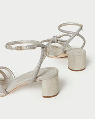 Loeffler Randall Mikel Cappuccino Bow Mid-Heel Sandal L Heeled Sandals L Footwear | Women Heeled Sandals