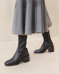 Loeffler Randall Nolan Black Stretch Bootie L Ankle Boots L Footwear | Women Boots