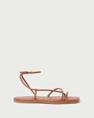 Loeffler Randall Noor Timber Leather Flat Sandal I Flat Sandals I Footwear | Women Flat Sandals