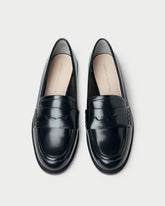Loeffler Randall Rachel Black Leather Loafer | Women Flats & Loafers