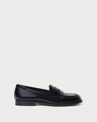 Loeffler Randall Rachel Black Leather Loafer | Women Flats & Loafers