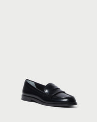 Loeffler Randall Rachel Black Leather Loafer | Women Flats & Loafers