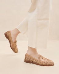 Loeffler Randall Rachel Natural Raffia Loafer L Loafers L Footwear | Women Flats & Loafers