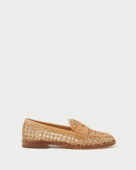 Loeffler Randall Rachel Natural Raffia Loafer L Loafers L Footwear | Women Flats & Loafers