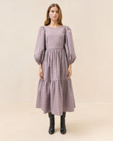 Loeffler Randall Ramina Blue/Maroon Plaid Dress | Women Dresses