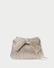 Loeffler Randall Rayne Champagne Bow Clutch L Clutches L Handbags | Women Clutches