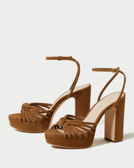 Loeffler Randall Rivka Cacao Knot Platform Sandal L Heeled Sandals L Footwear | Women Heeled Sandals