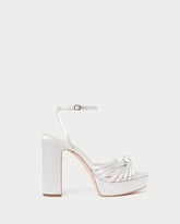 Loeffler Randall Rivka Cream Knot Platform Sandal L Heeled Sandals L Footwear | Women Heeled Sandals