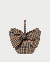 Loeffler Randall Ruby Brown/Black Check Bow Bag | Women Clutches