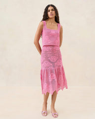 Loeffler Randall Sullivan Cream Crochet Skirt I Bottoms I Apparel | Women Bottoms