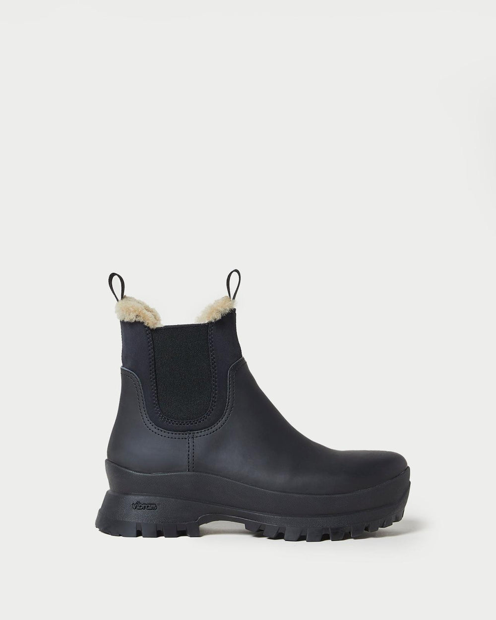 Loeffler Randall Tara Black Leather Weather Boot | Women Boots