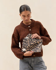 Loeffler Randall Tracy Watercolor Leopard Pouch Set | Women Accessories