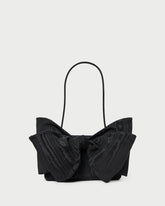 Loeffler Randall Valerie Black Moiré Bow Clutch | Women Clutches