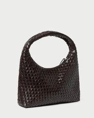 Loeffler Randall Willow Chocolate Woven Leather Hobo | Women Shoulder Bags