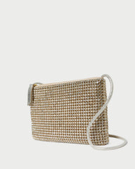 Loeffler Randall Yasmine Gold Diamanté Crossbody | Women Crossbodies