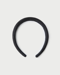 Marina Black Moiré Puffy Headband